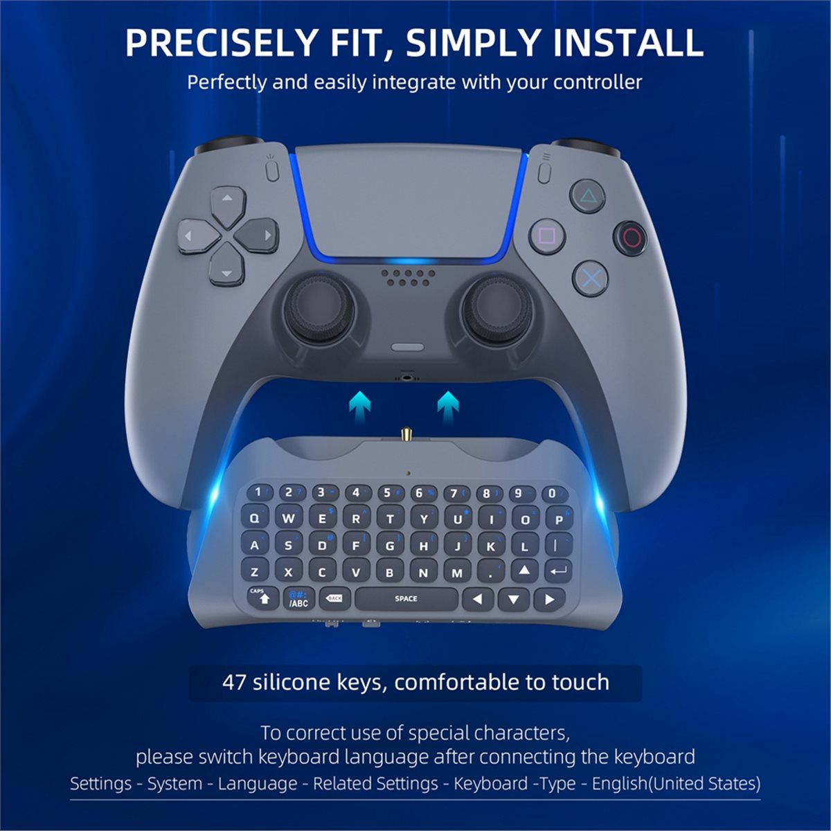Wireless Keyboard Mini - goodidea 3.5mm Gaming Wireless Keyboard 3.0