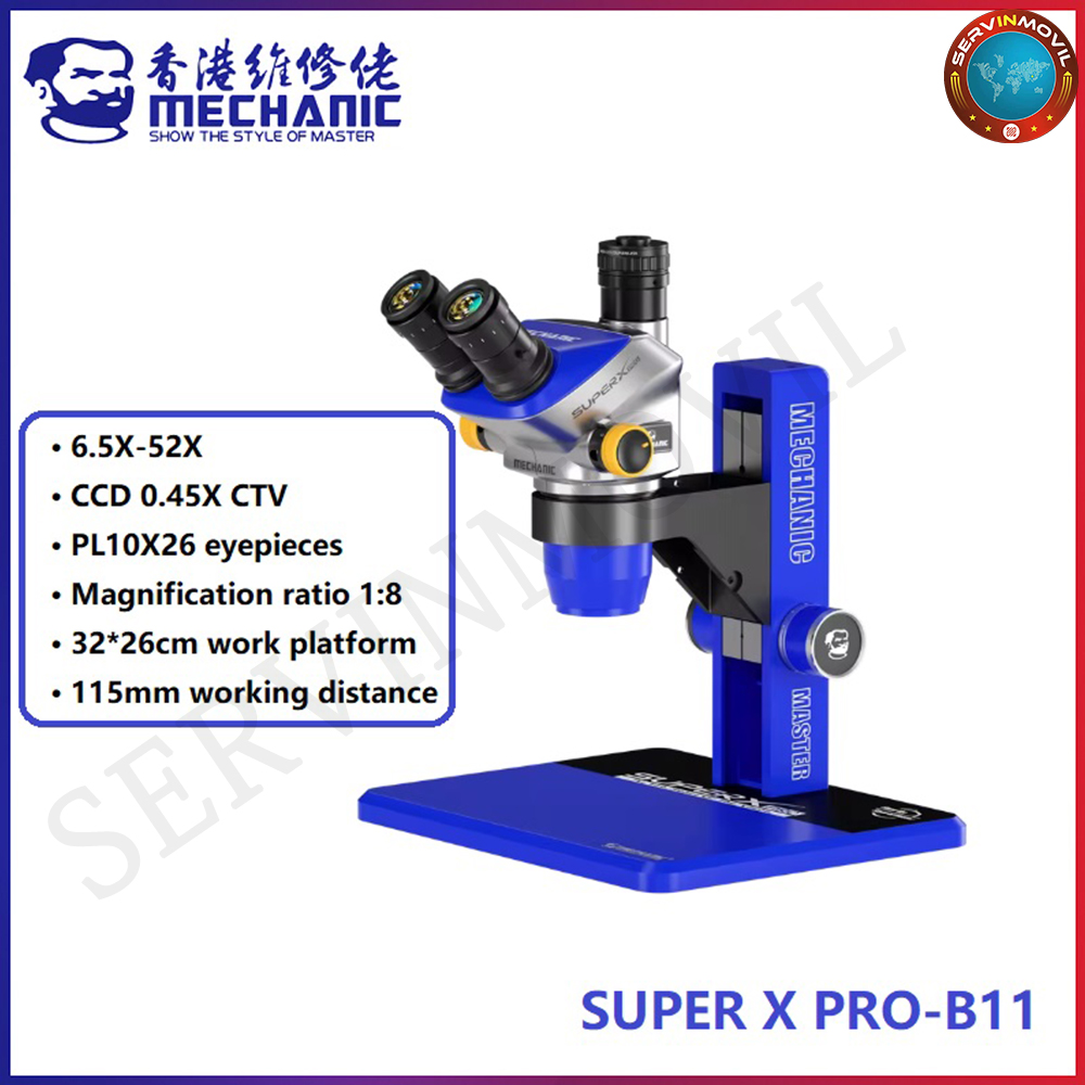 Digital Magnifier Reading - MECHANIC SUPER X PRO-B11 Trinocular Stereo