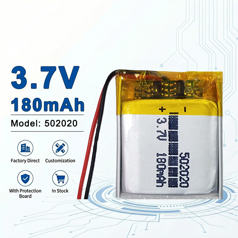 Electronics And Gadgets With I - 502020 3.7V 180mAh Rechargeable Lithium Polymer