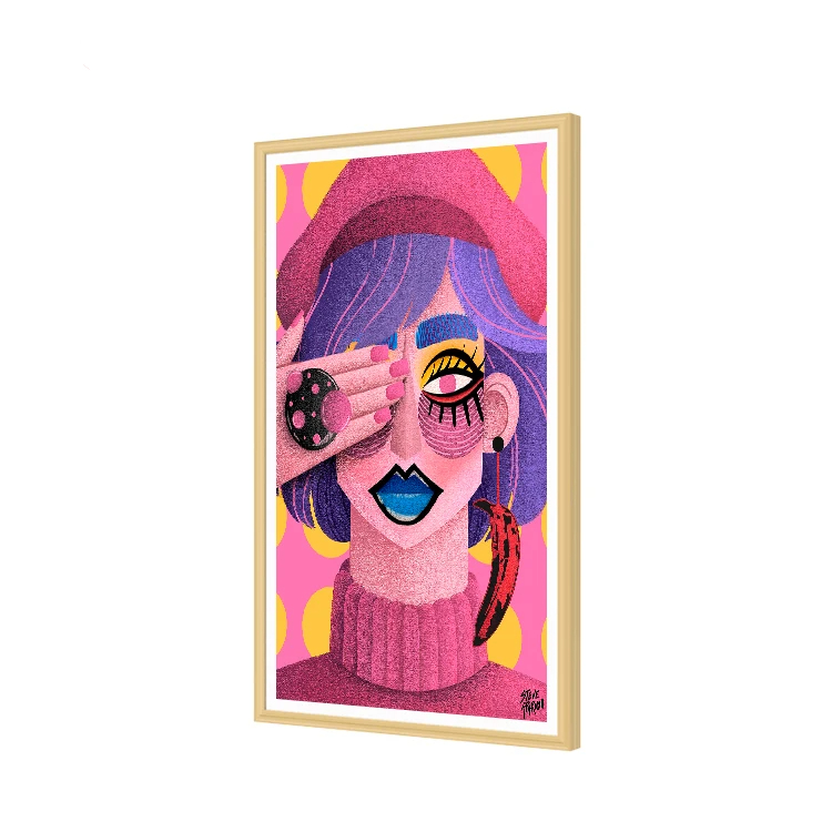 Wooden Frame Artistic Painting - Digital Photo Frame Wifi recension och pris