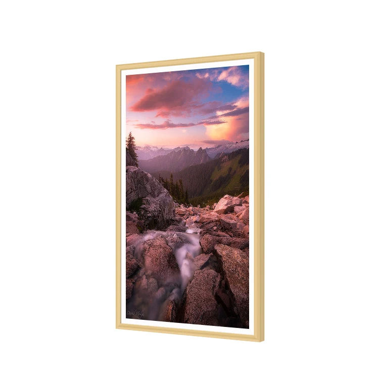 Wooden Frame Artistic Painting - Digital Photo Frame Wifi recension och pris