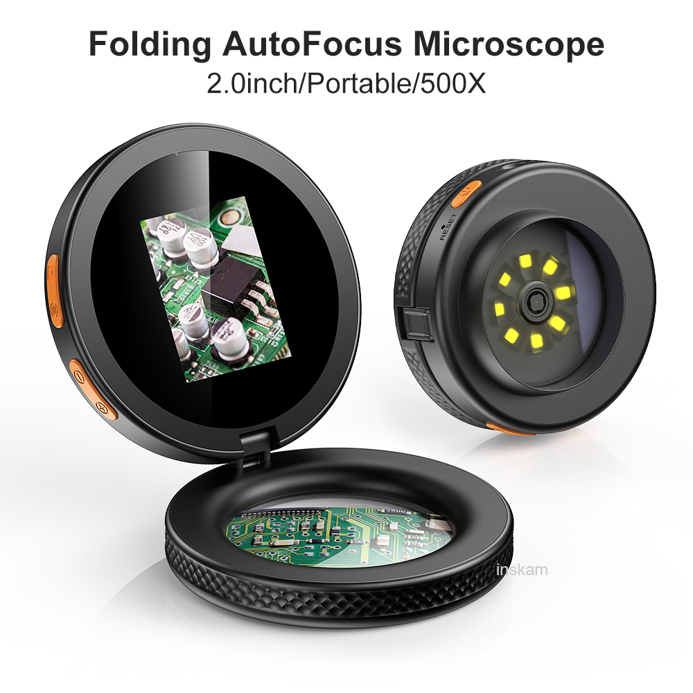 Autofocus Microscope Mini 500X - Digital Magnifier Reading recension och pris
