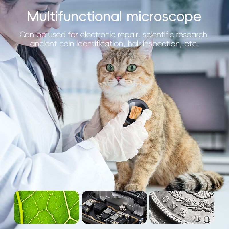 Autofocus Microscope Mini 500X - Digital Magnifier Reading recension och pris
