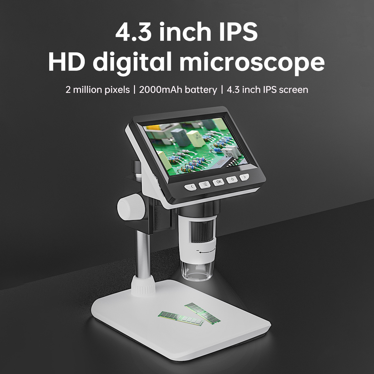 4.3-Inch Portable Electronic D - Usb Microscope Digital recension och pris