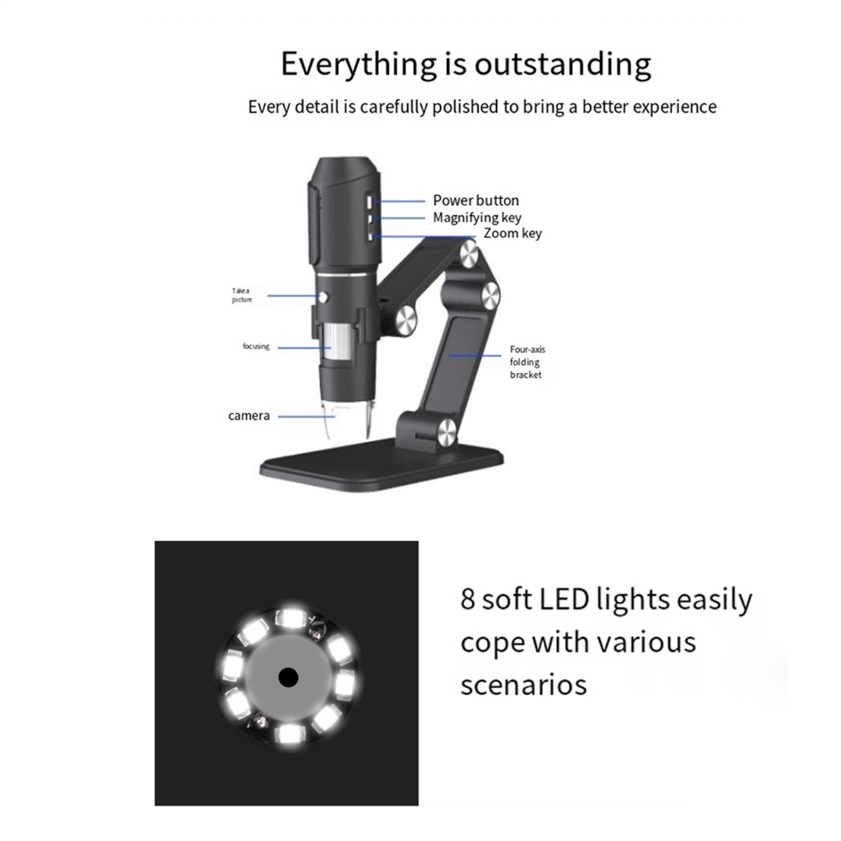 A06K Wireless Microscope,WiFi  - Usb Microscope Digital recension och pris