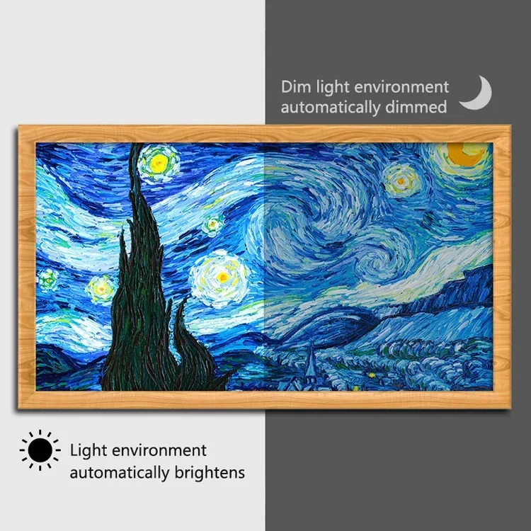 Wall Mounted 21.5inch Wood Fra - Digital Photo Frame Wifi recension och pris