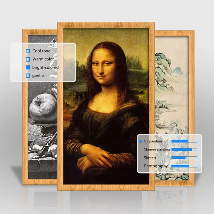 Wall Mounted 21.5inch Wood Fra - Digital Photo Frame Wifi recension och pris